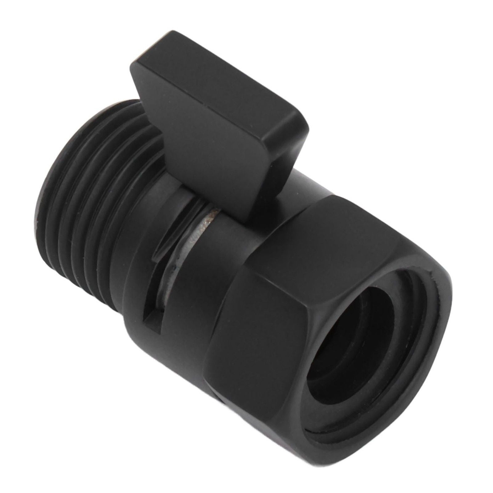 G1/2 Shut Off Valve Brass Water Control Valve Black Shower Head Sprayer Valve for Household Bathroom V1294-YM0523-3112220002411