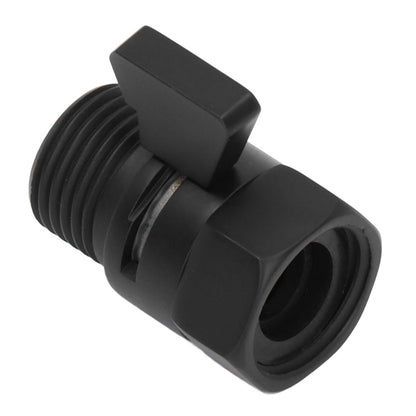 G1/2 Shut Off Valve Brass Water Control Valve Black Shower Head Sprayer Valve for Household Bathroom V1294-YM0523-3112220002411