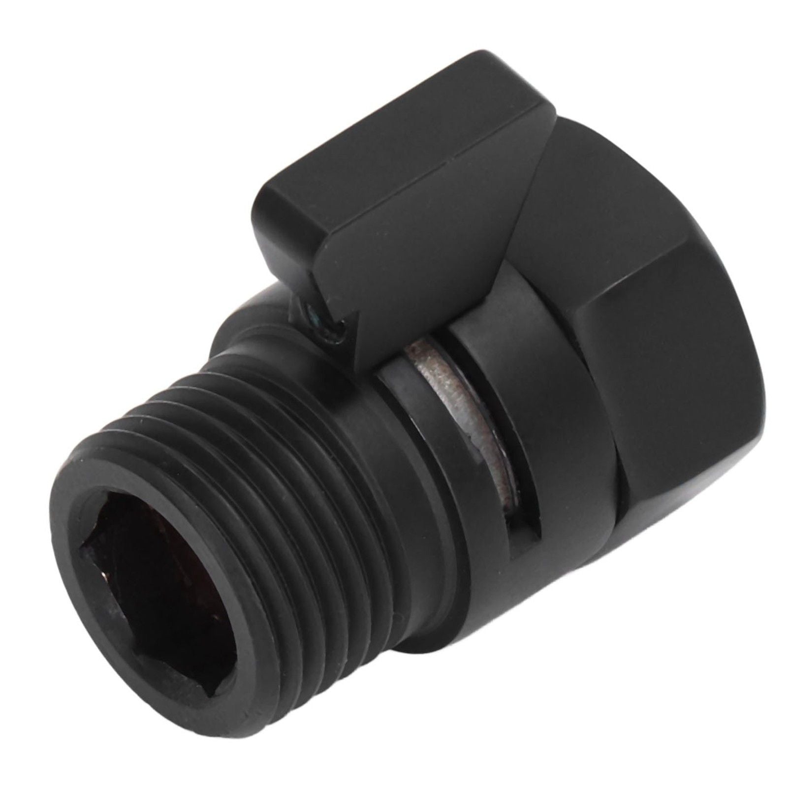 G1/2 Shut Off Valve Brass Water Control Valve Black Shower Head Sprayer Valve for Household Bathroom V1294-YM0523-3112220002411