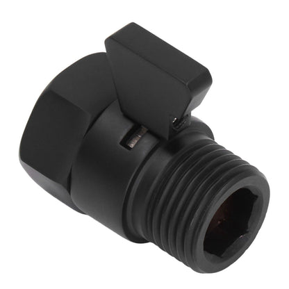 G1/2 Shut Off Valve Brass Water Control Valve Black Shower Head Sprayer Valve for Household Bathroom V1294-YM0523-3112220002411