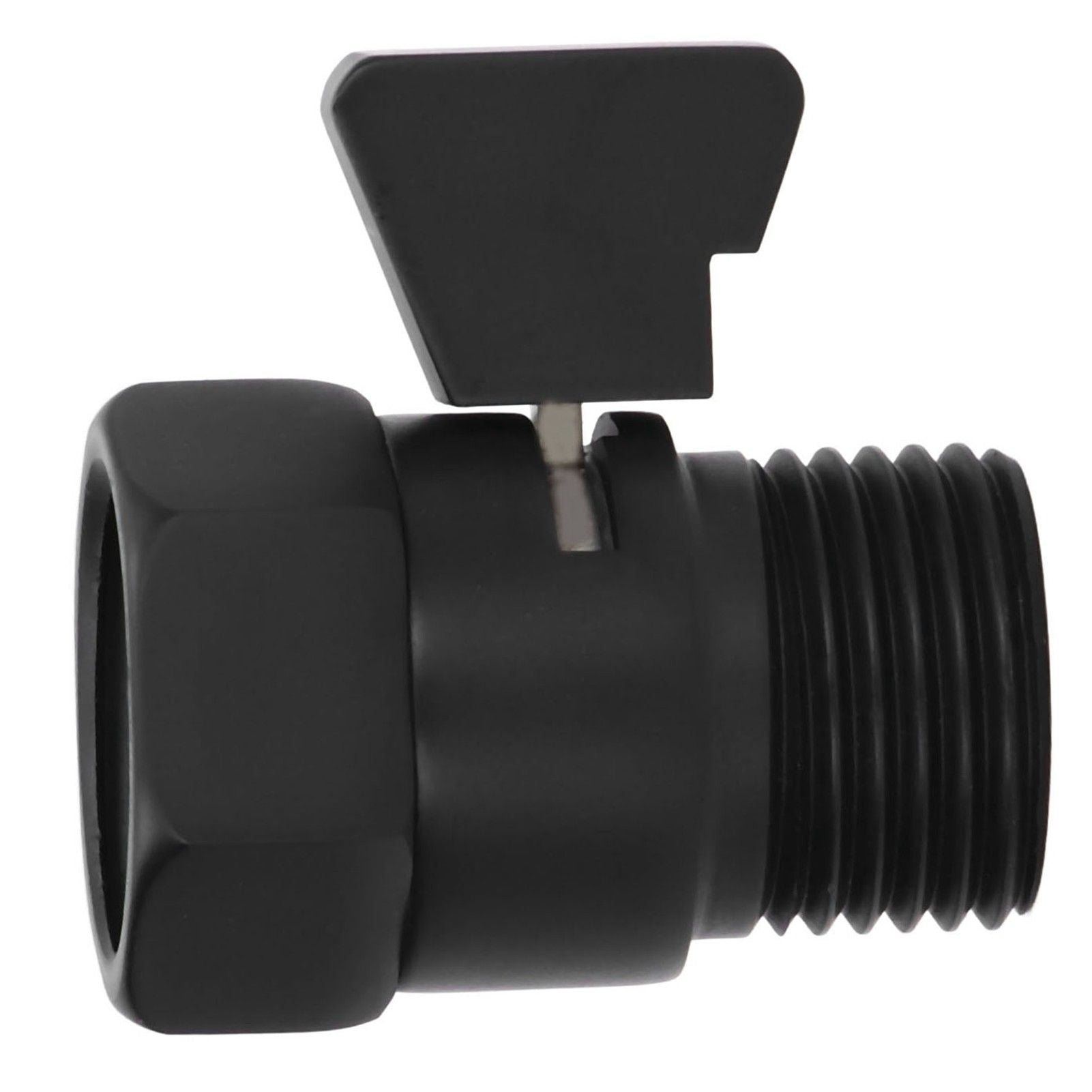 G1/2 Shut Off Valve Brass Water Control Valve Black Shower Head Sprayer Valve for Household Bathroom V1294-YM0523-3112220002411