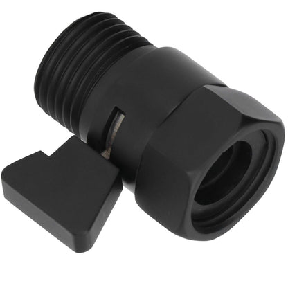 G1/2 Shut Off Valve Brass Water Control Valve Black Shower Head Sprayer Valve for Household Bathroom V1294-YM0523-3112220002411
