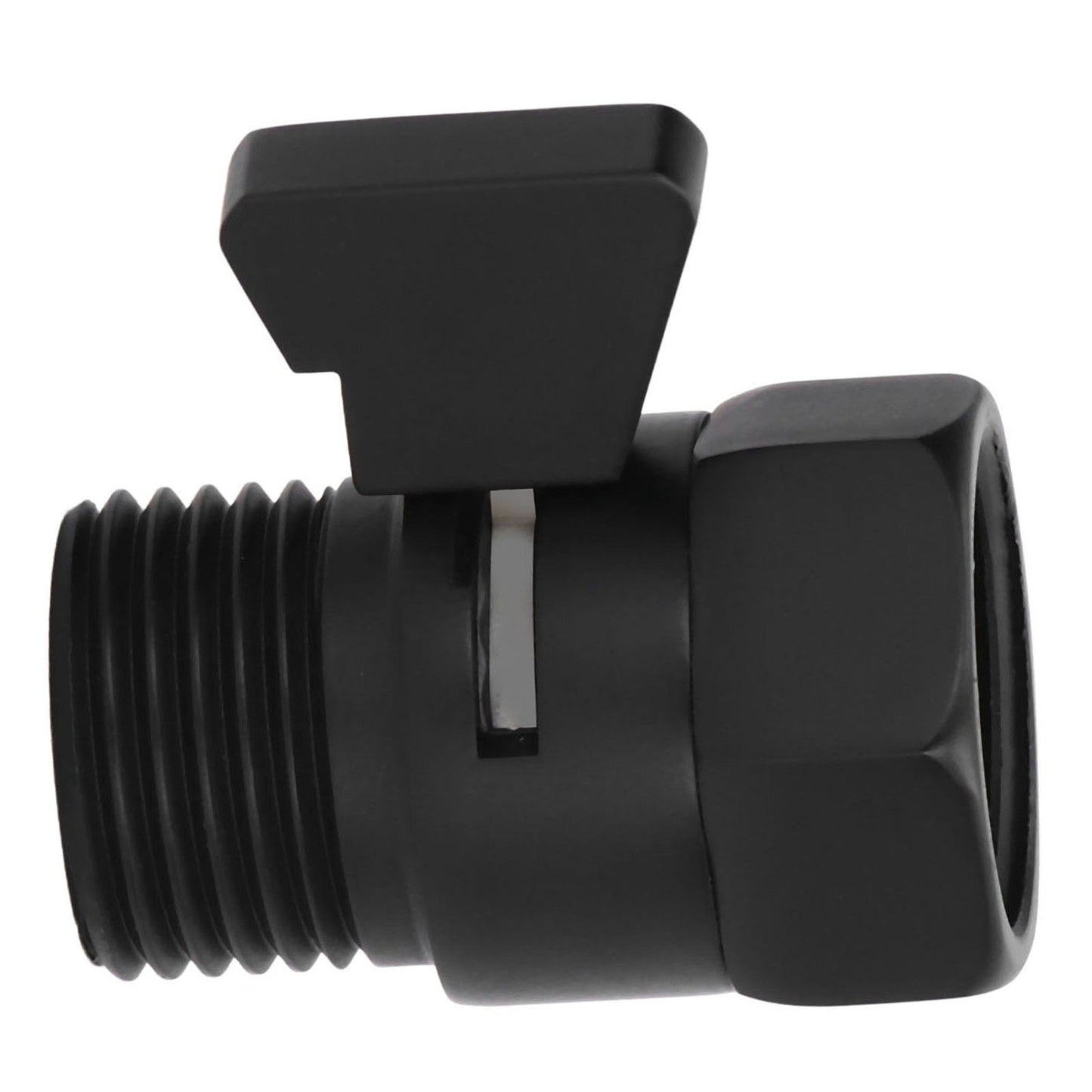 G1/2 Shut Off Valve Brass Water Control Valve Black Shower Head Sprayer Valve for Household Bathroom V1294-YM0523-3112220002411