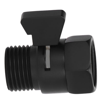 G1/2 Shut Off Valve Brass Water Control Valve Black Shower Head Sprayer Valve for Household Bathroom V1294-YM0523-3112220002411