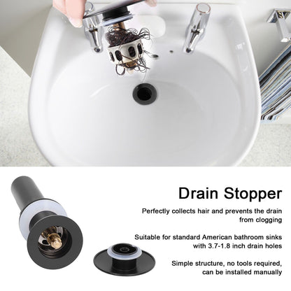 Sink Drain Stopper Copper Stainless Steel Wash Basin Sink Drain Bathroom Accessory for Kitchen V1294-YM0523-3112220002511