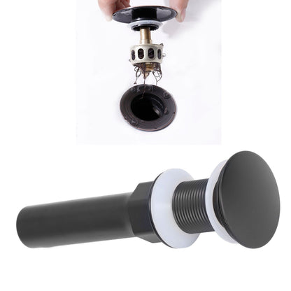 Round Popup Sink Drain Copper Stainless Steel Drain Stopper with Filter Basket Bathroom Accessory for V1294-YM0523-3112220002611