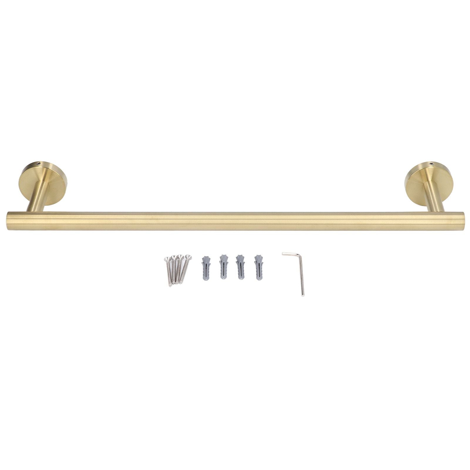 Gold Towel Bar Approx 17.7in 304 Stainless Steel 11lbs Maximum Load Rustproof Corrosion Resistant Bathroom V1294-YM0523-3112220002711