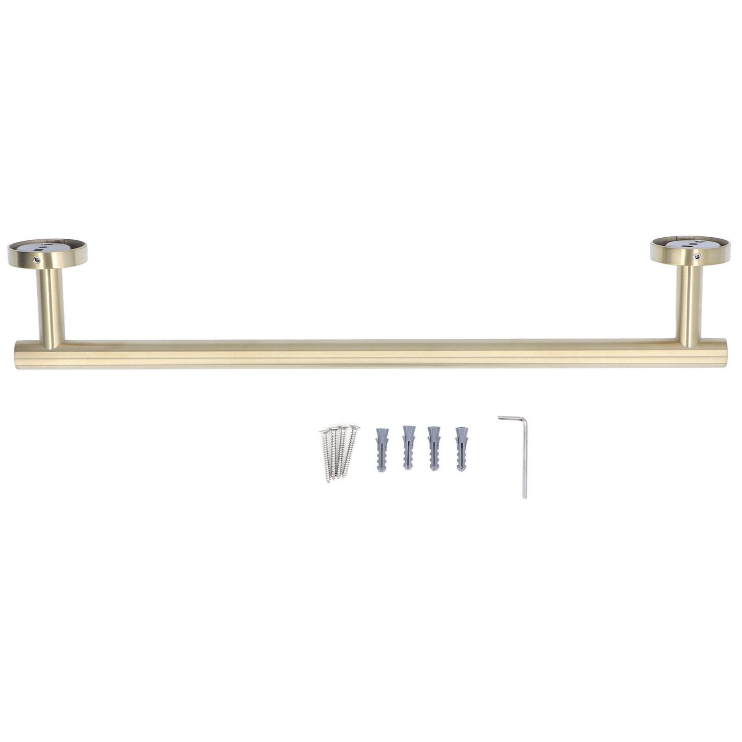 Gold Towel Bar Approx 17.7in 304 Stainless Steel 11lbs Maximum Load Rustproof Corrosion Resistant Bathroom V1294-YM0523-3112220002711