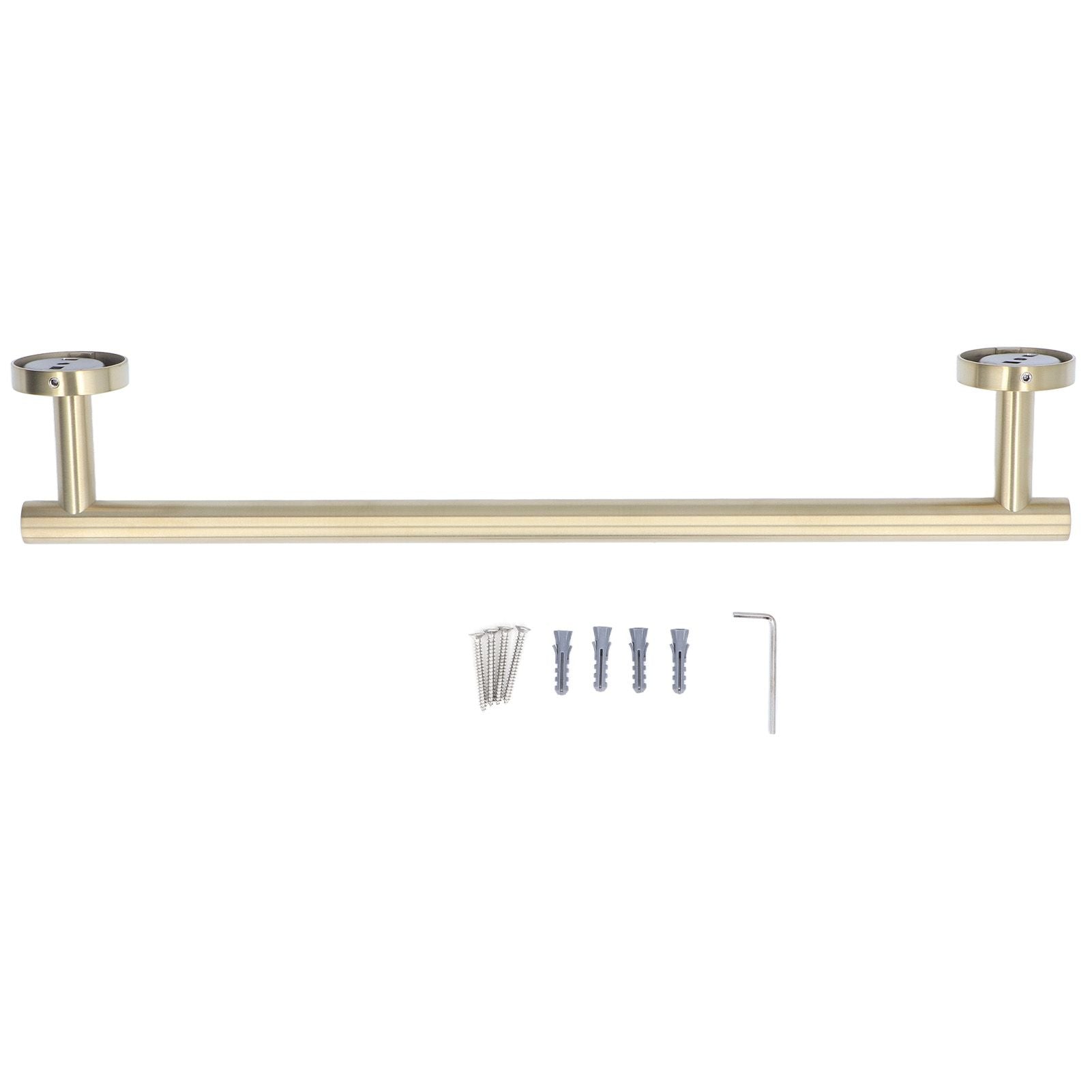 Gold Towel Bar Approx 17.7in 304 Stainless Steel 11lbs Maximum Load Rustproof Corrosion Resistant Bathroom V1294-YM0523-3112220002711