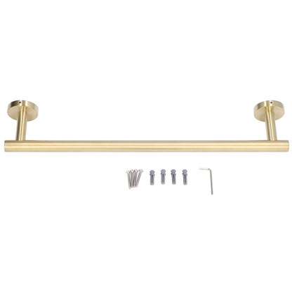 Gold Towel Bar Approx 17.7in 304 Stainless Steel 11lbs Maximum Load Rustproof Corrosion Resistant Bathroom V1294-YM0523-3112220002711