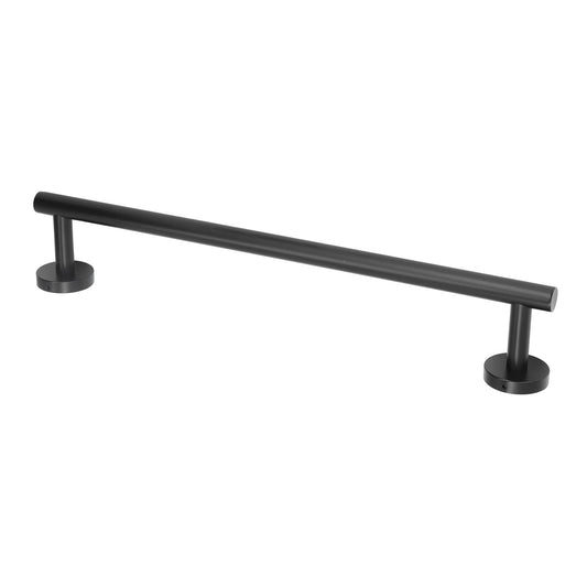 Towel Bar 304 Stainless Steel 45cm Matte Black Nail Free Punch Single Rod Towel Rack Hardware Pendant V1294-YM0523-3112220002811