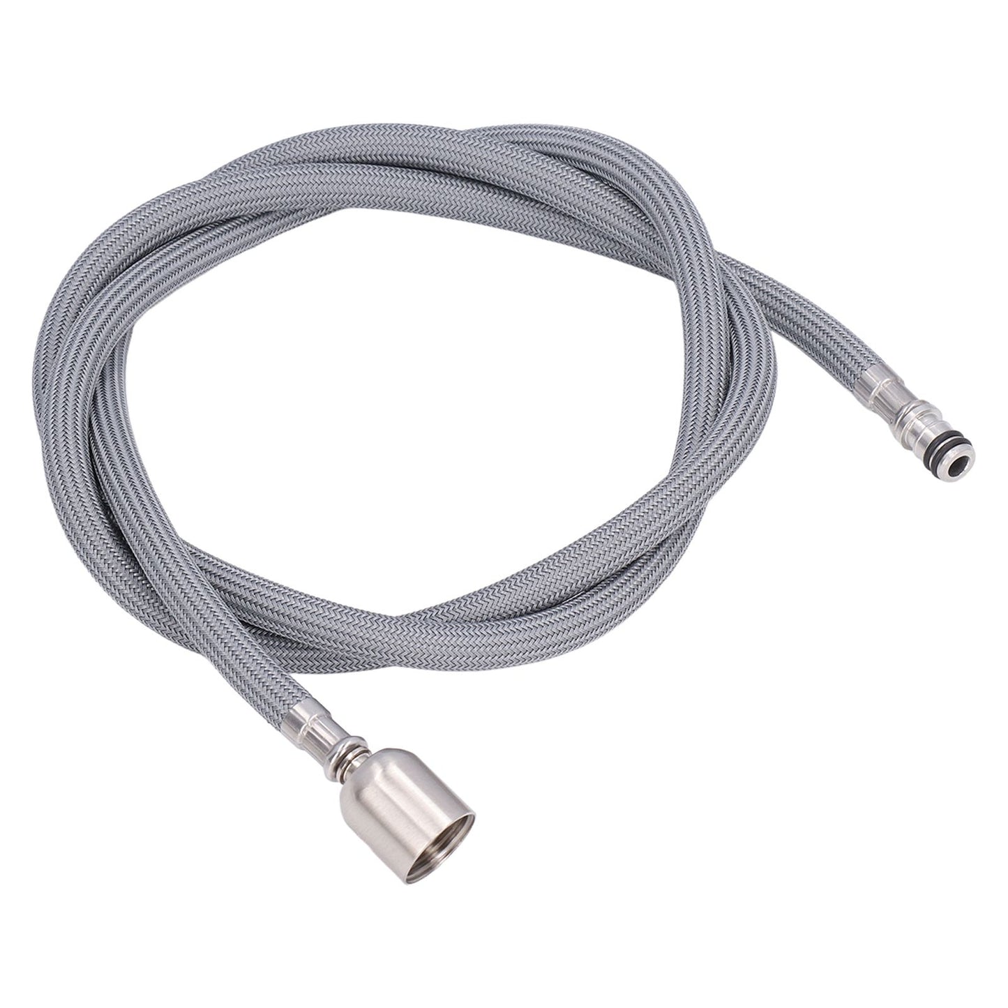 G1/2 1.5m Pull Out Faucet Hose Nylon Braid PVC Flexible Faucet Hose Replacement for Kitchen Bathroom V1294-YM0523-3112220003211