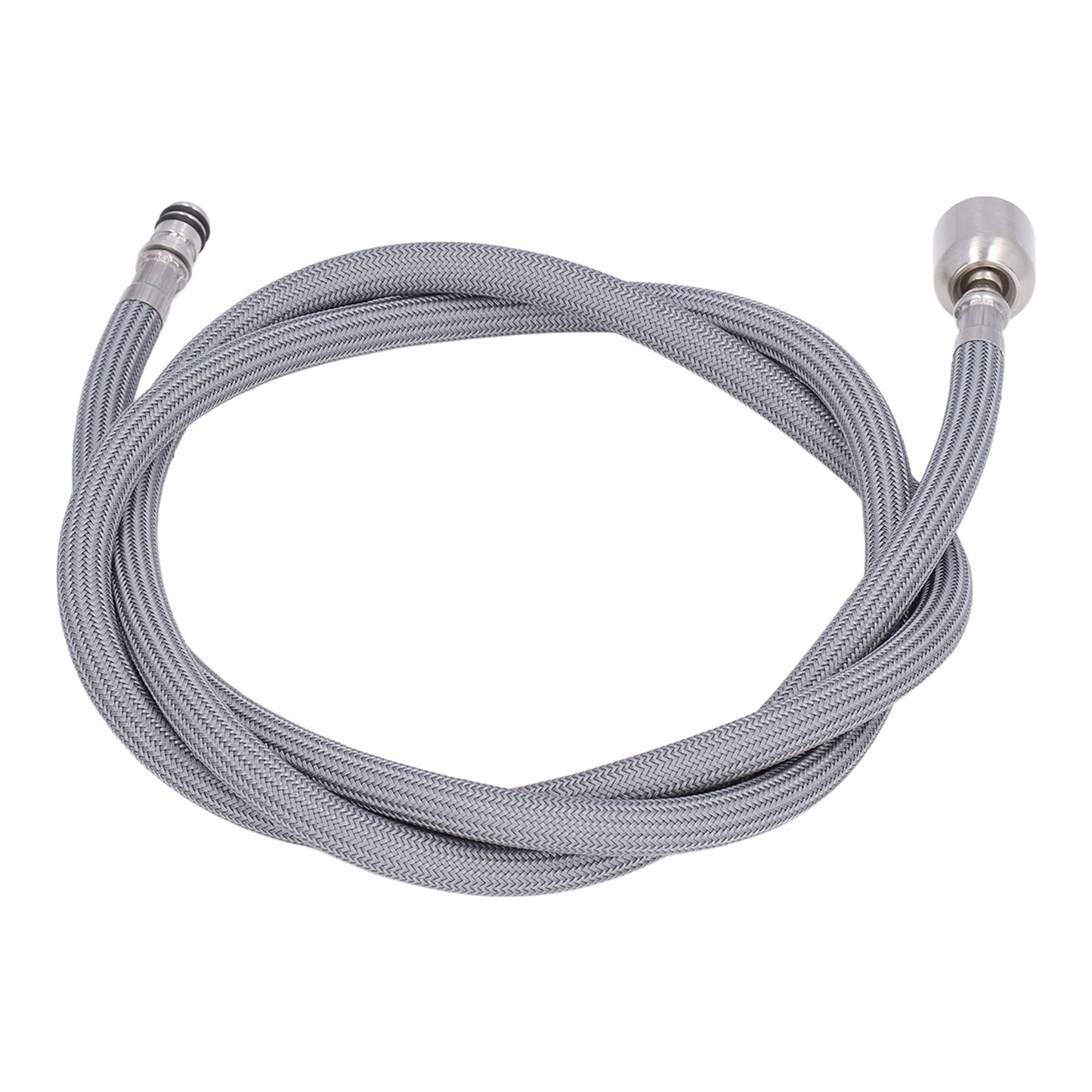 G1/2 1.5m Pull Out Faucet Hose Nylon Braid PVC Flexible Faucet Hose Replacement for Kitchen Bathroom V1294-YM0523-3112220003211