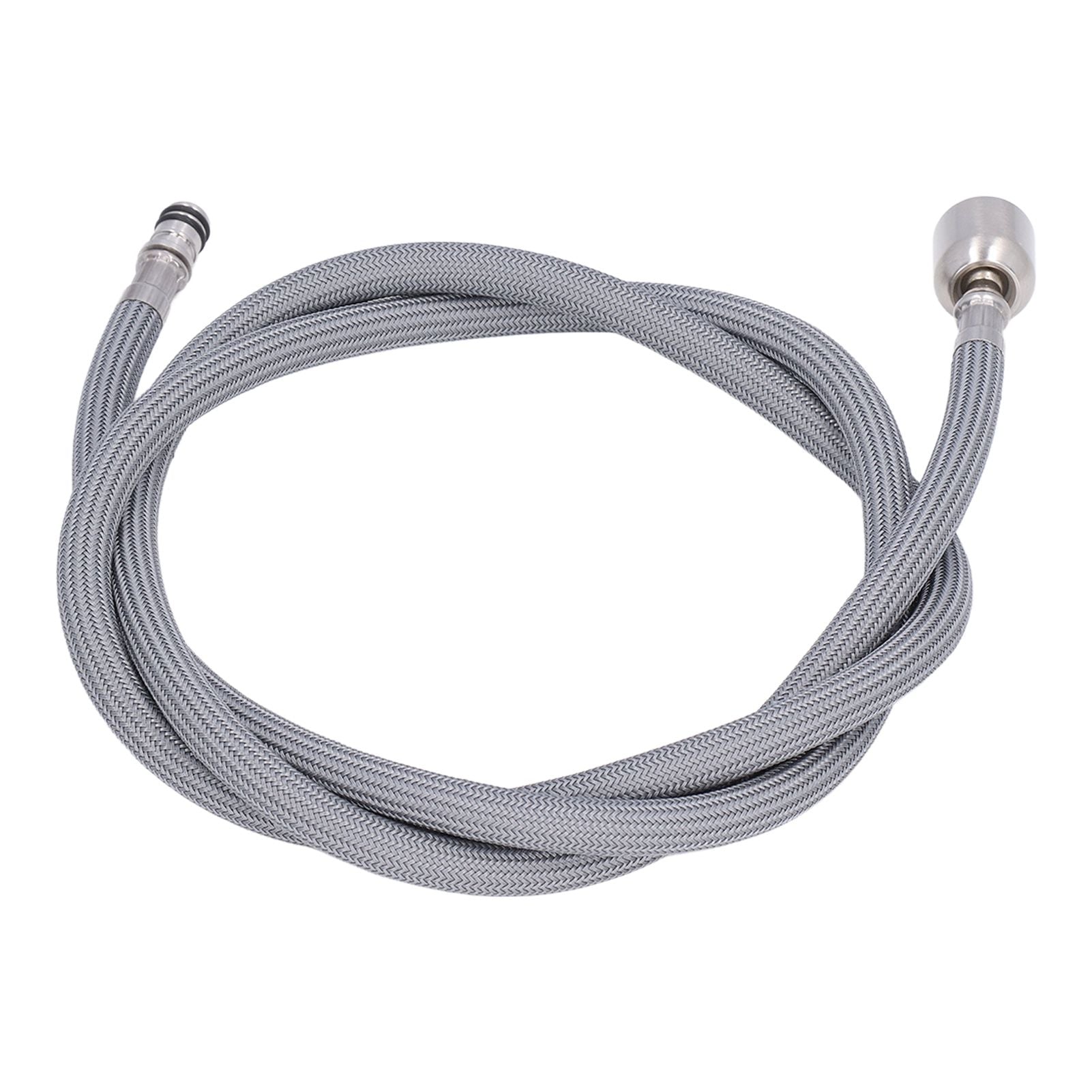 G1/2 1.5m Pull Out Faucet Hose Nylon Braid PVC Flexible Faucet Hose Replacement for Kitchen Bathroom V1294-YM0523-3112220003211