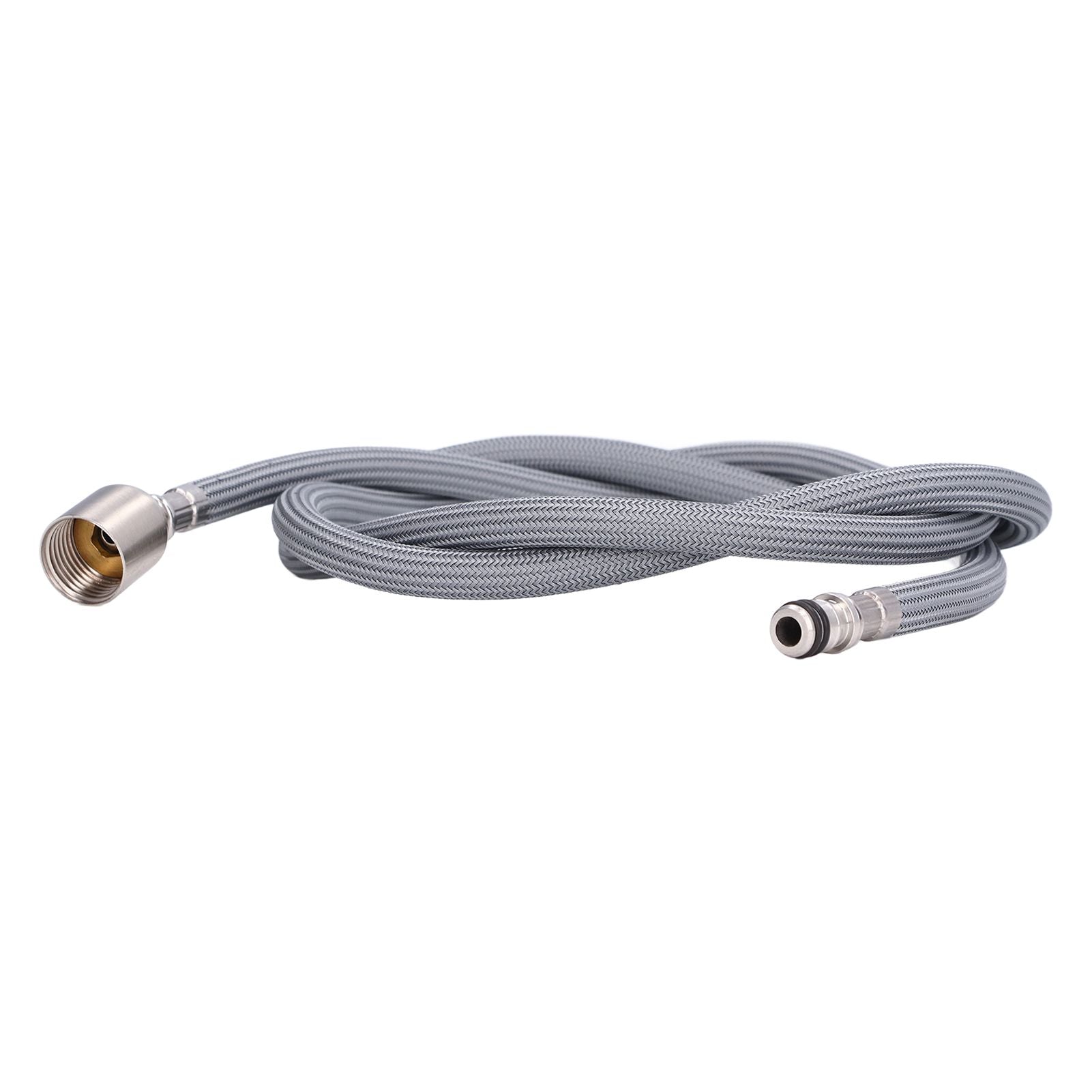 G1/2 1.5m Pull Out Faucet Hose Nylon Braid PVC Flexible Faucet Hose Replacement for Kitchen Bathroom V1294-YM0523-3112220003211