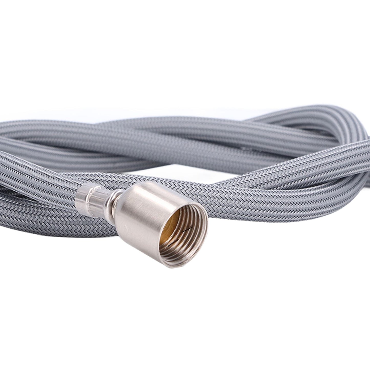 G1/2 1.5m Pull Out Faucet Hose Nylon Braid PVC Flexible Faucet Hose Replacement for Kitchen Bathroom V1294-YM0523-3112220003211