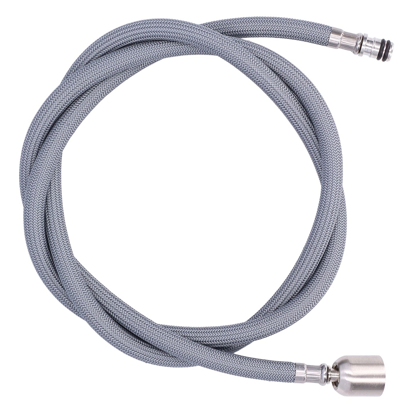 G1/2 1.5m Pull Out Faucet Hose Nylon Braid PVC Flexible Faucet Hose Replacement for Kitchen Bathroom V1294-YM0523-3112220003211