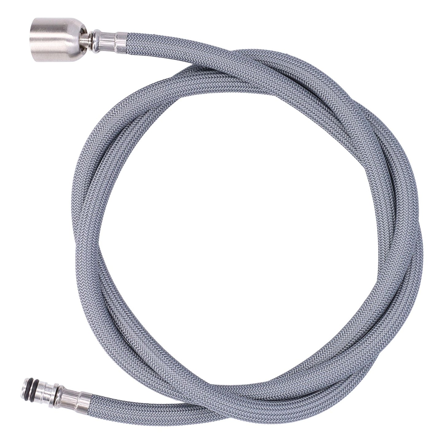G1/2 1.5m Pull Out Faucet Hose Nylon Braid PVC Flexible Faucet Hose Replacement for Kitchen Bathroom V1294-YM0523-3112220003211