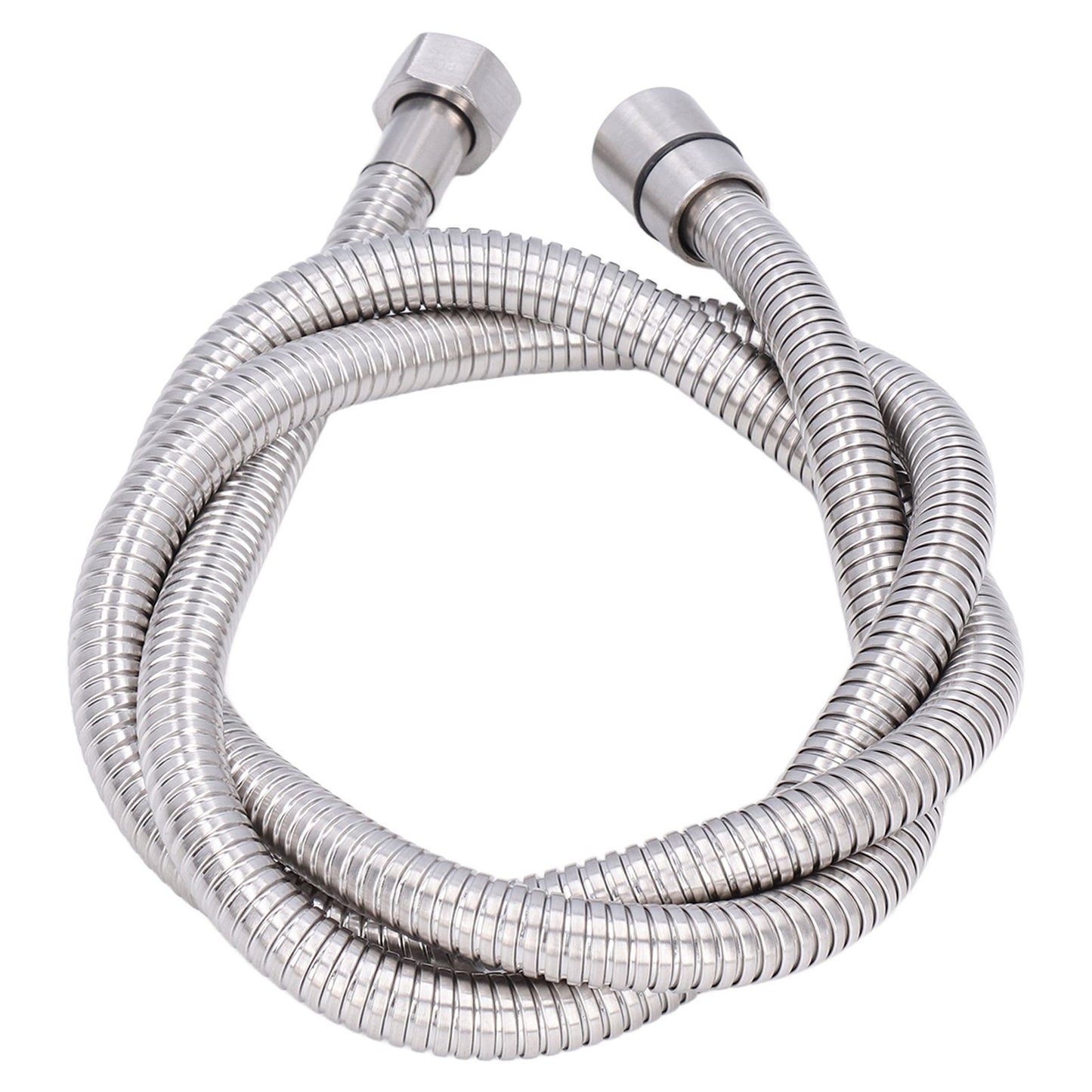 Stainless Steel Shower Hose Explosion Proof G1/2 Shower Head Hose for Bathroom Silver 1.5m/4.9ft V1294-YM0523-3112220003311