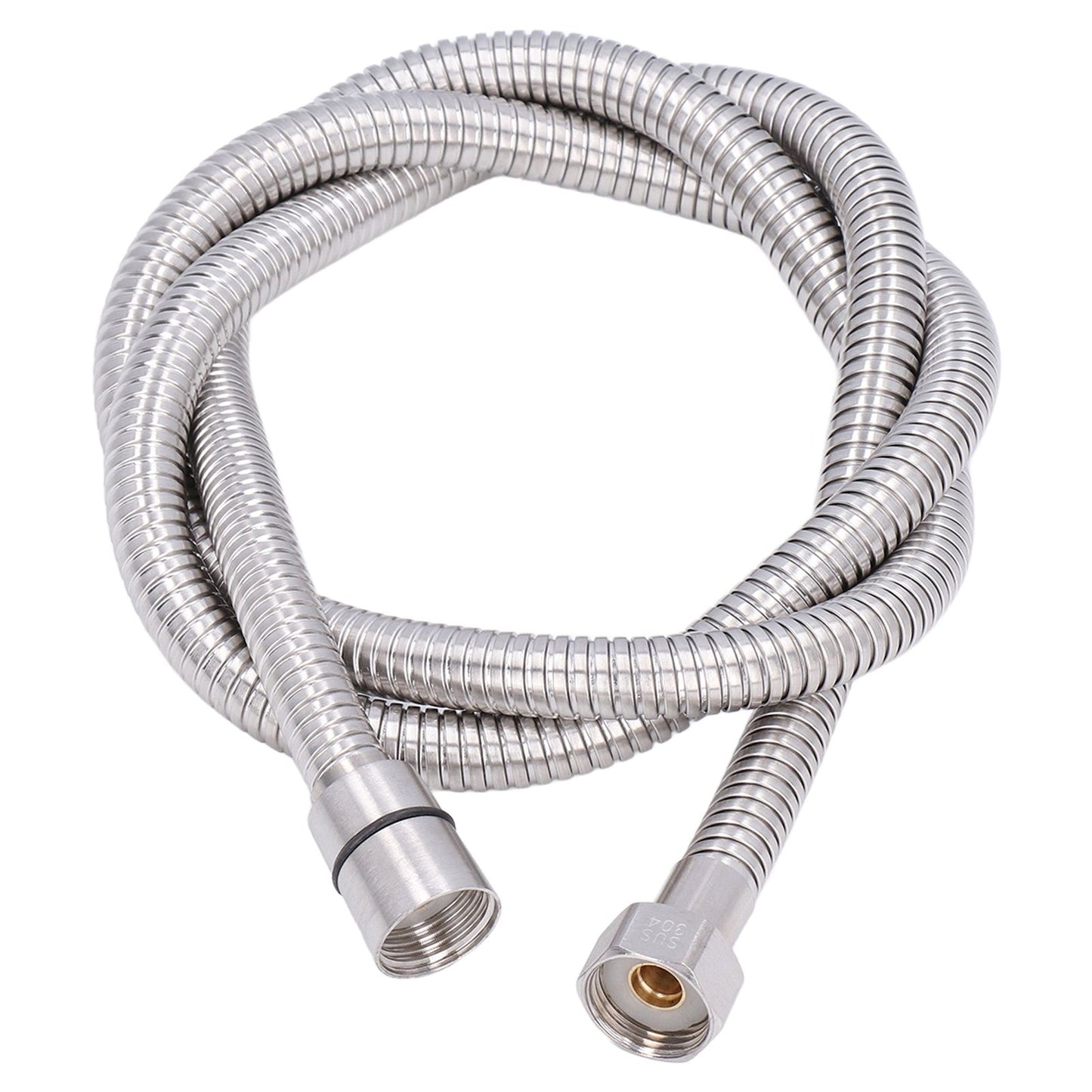 Stainless Steel Shower Hose Explosion Proof G1/2 Shower Head Hose for Bathroom Silver 1.5m/4.9ft V1294-YM0523-3112220003311