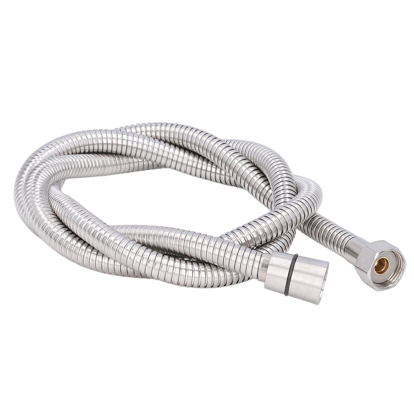 Stainless Steel Shower Hose Explosion Proof G1/2 Shower Head Hose for Bathroom Silver 1.5m/4.9ft V1294-YM0523-3112220003311
