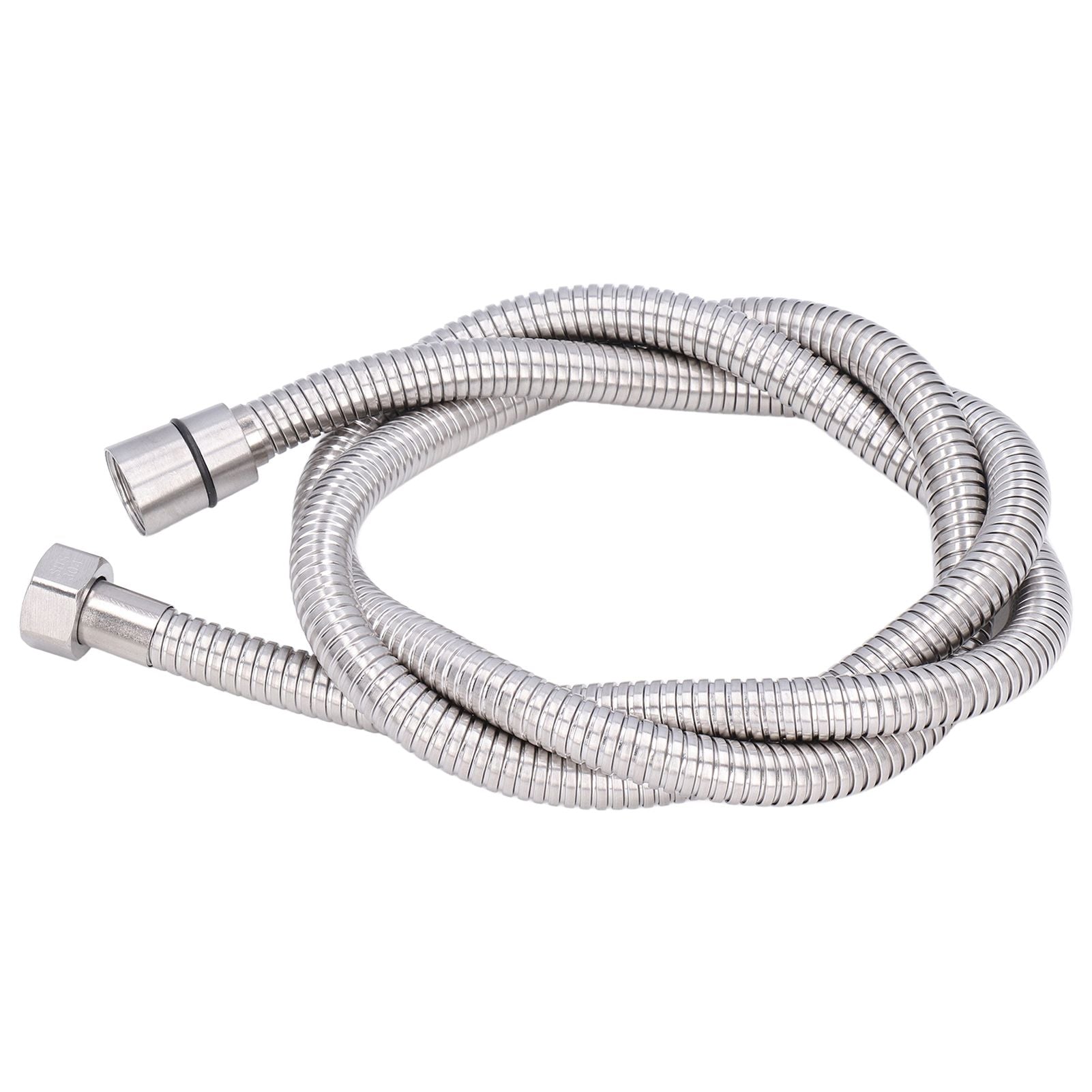 Stainless Steel Shower Hose Explosion Proof G1/2 Shower Head Hose for Bathroom Silver 1.5m/4.9ft V1294-YM0523-3112220003311