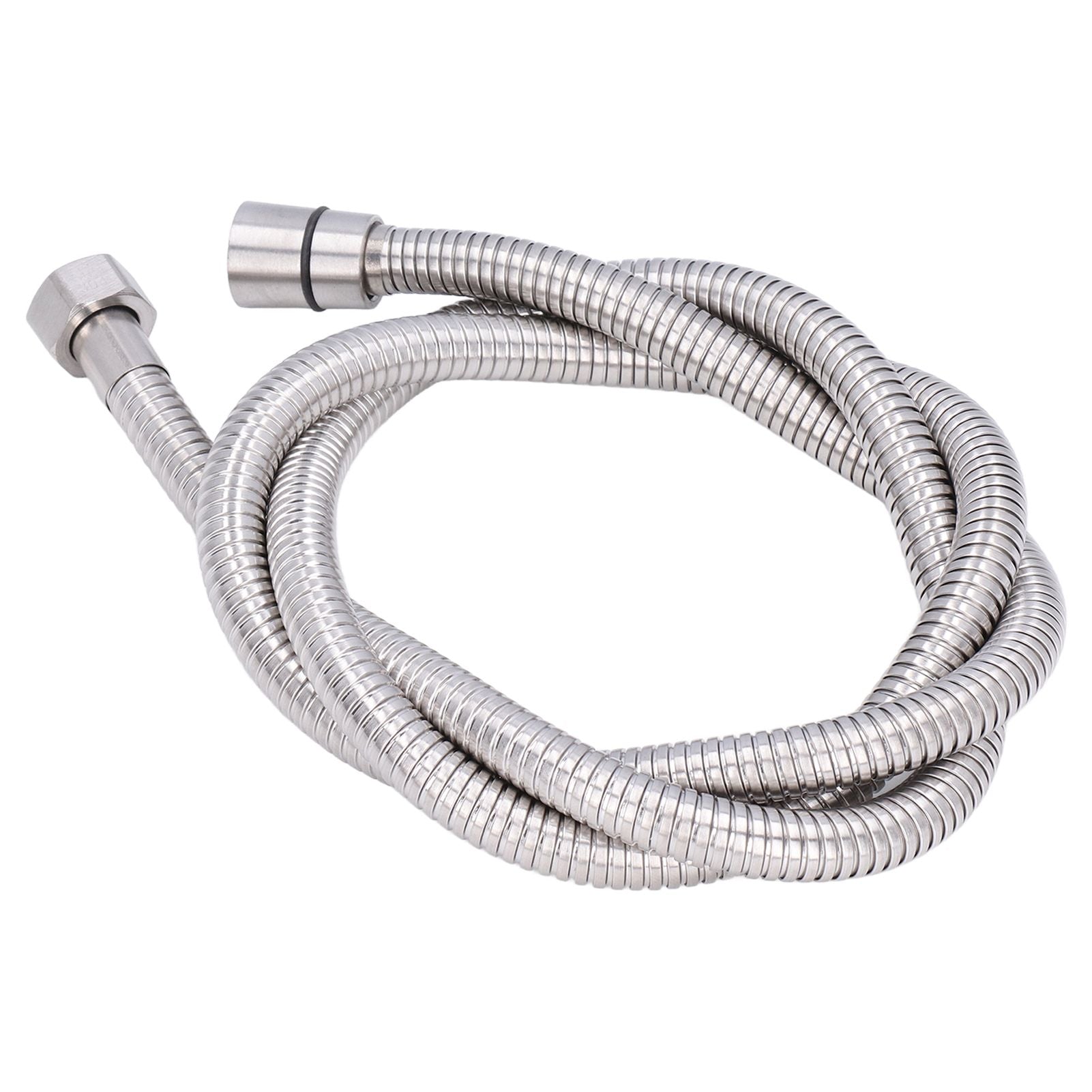 Stainless Steel Shower Hose Explosion Proof G1/2 Shower Head Hose for Bathroom Silver 1.5m/4.9ft V1294-YM0523-3112220003311