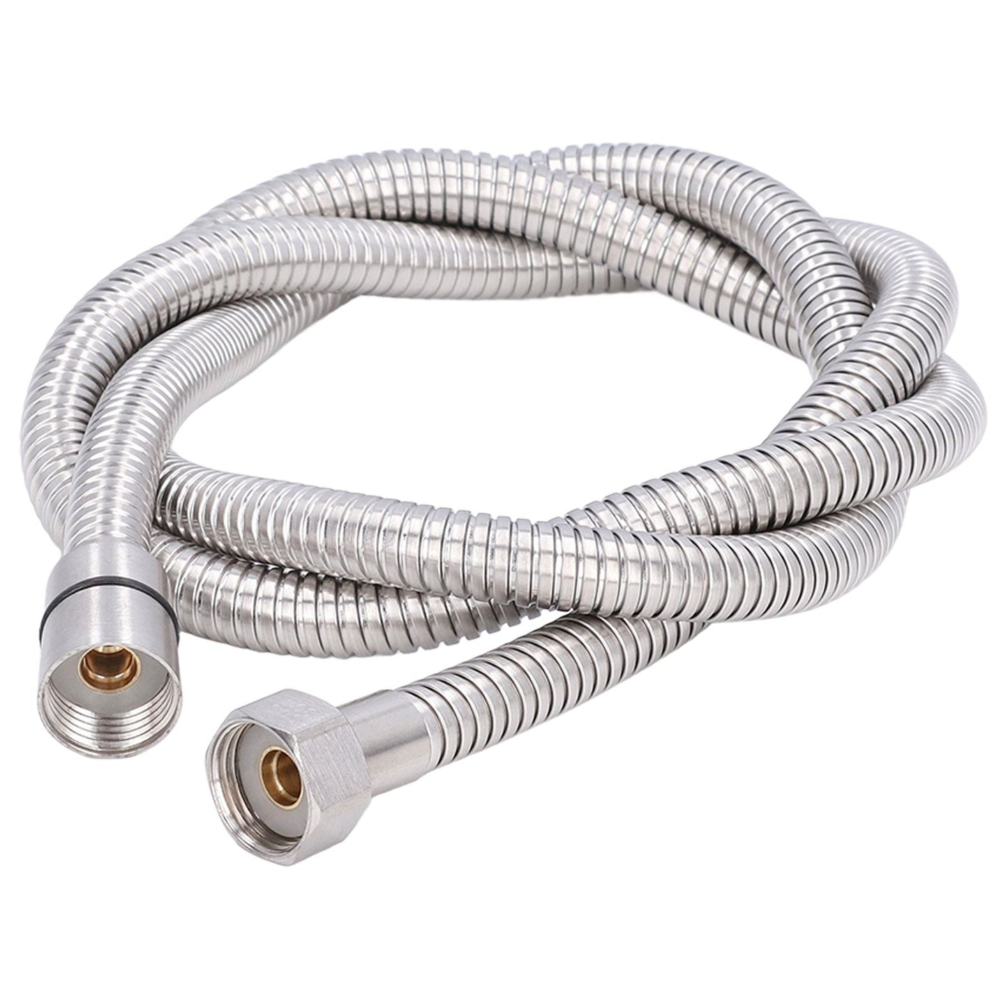 Stainless Steel Shower Hose Explosion Proof G1/2 Shower Head Hose for Bathroom Silver 1.5m/4.9ft V1294-YM0523-3112220003311