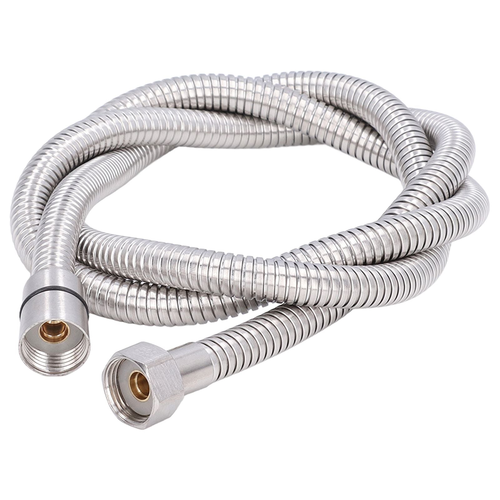 Stainless Steel Shower Hose Explosion Proof G1/2 Shower Head Hose for Bathroom Silver 1.5m/4.9ft V1294-YM0523-3112220003311