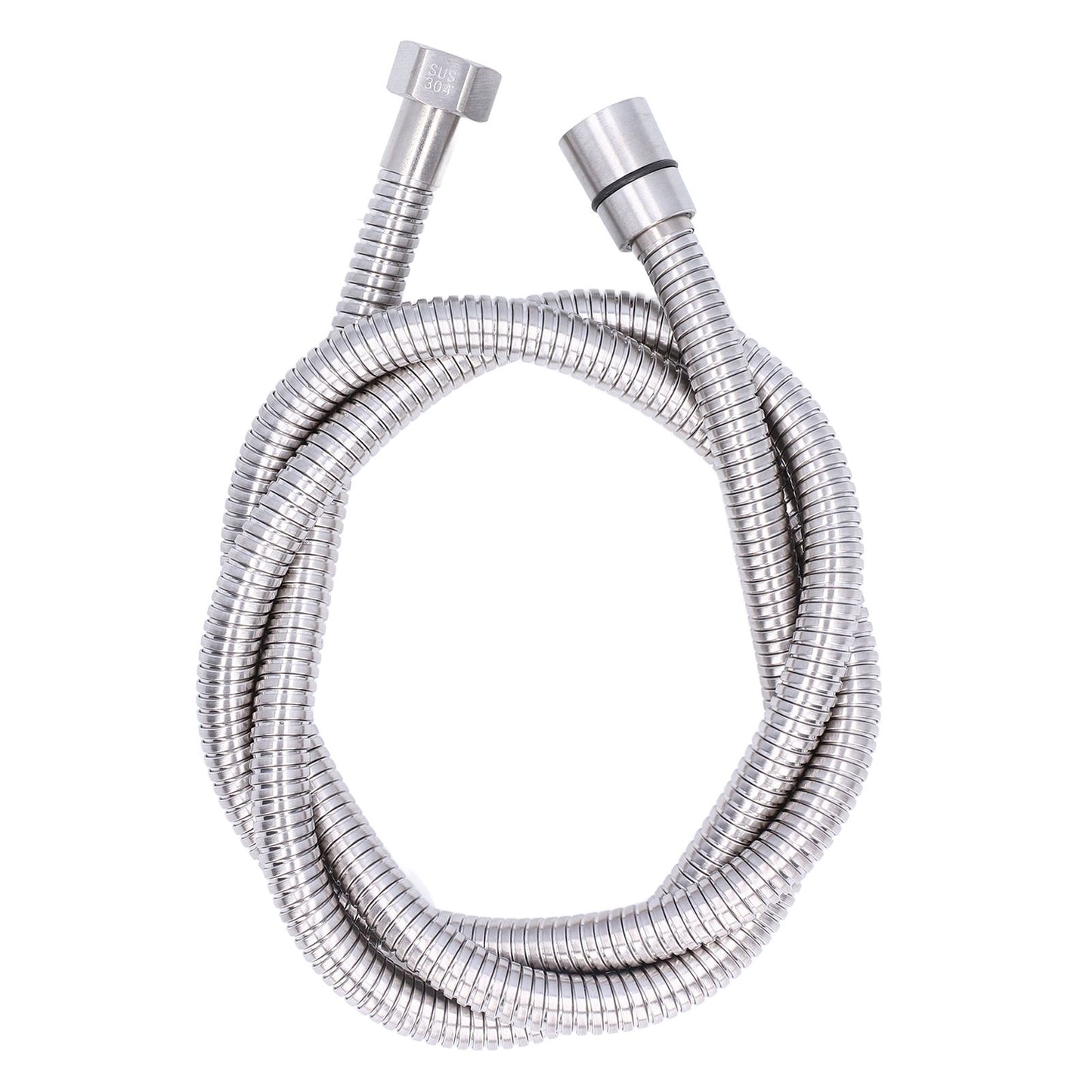 Stainless Steel Shower Hose Explosion Proof G1/2 Shower Head Hose for Bathroom Silver 1.5m/4.9ft V1294-YM0523-3112220003311