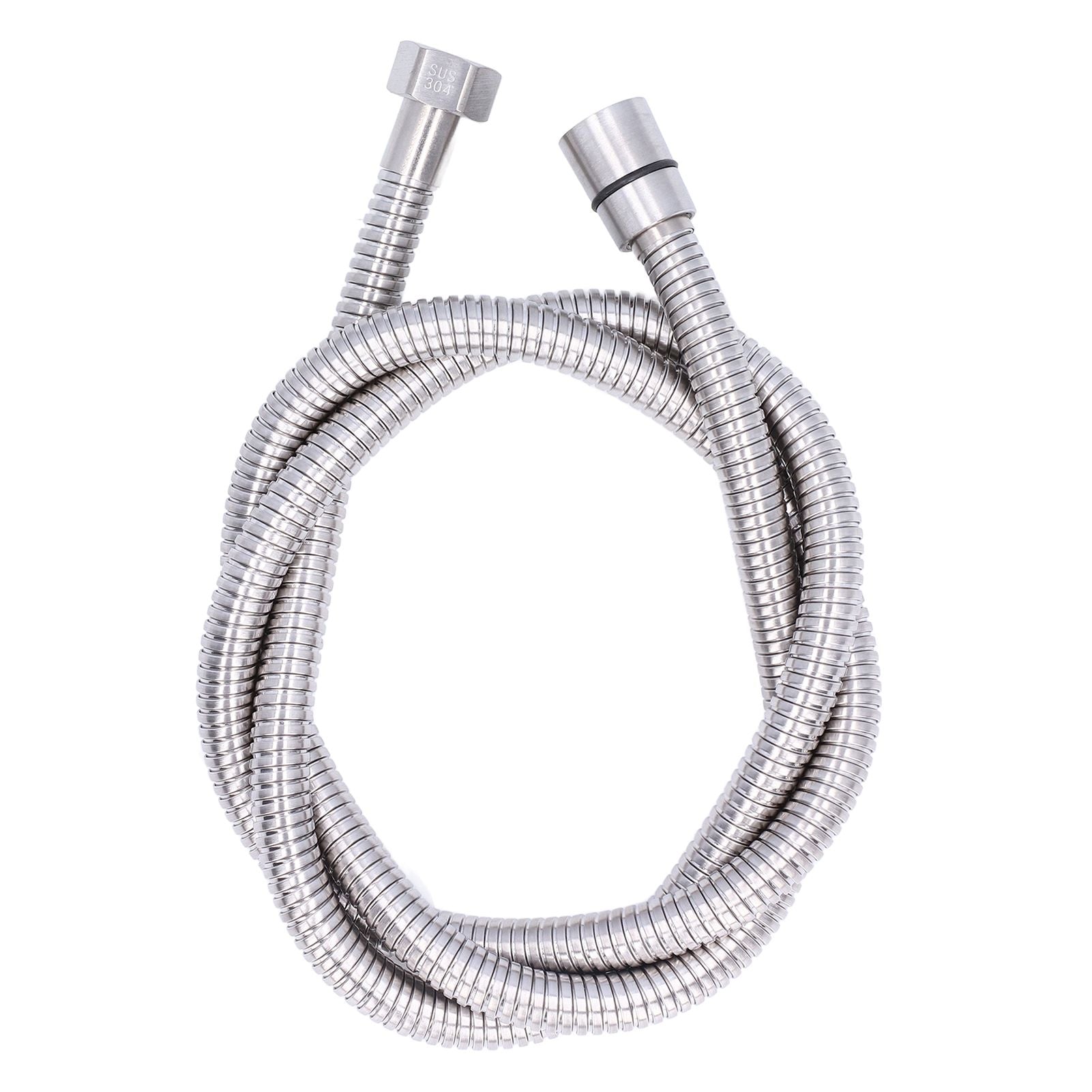 Stainless Steel Shower Hose Explosion Proof G1/2 Shower Head Hose for Bathroom Silver 1.5m/4.9ft V1294-YM0523-3112220003311