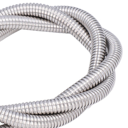 Stainless Steel Shower Hose Explosion Proof G1/2 Shower Head Hose for Bathroom Silver 1.5m/4.9ft V1294-YM0523-3112220003311