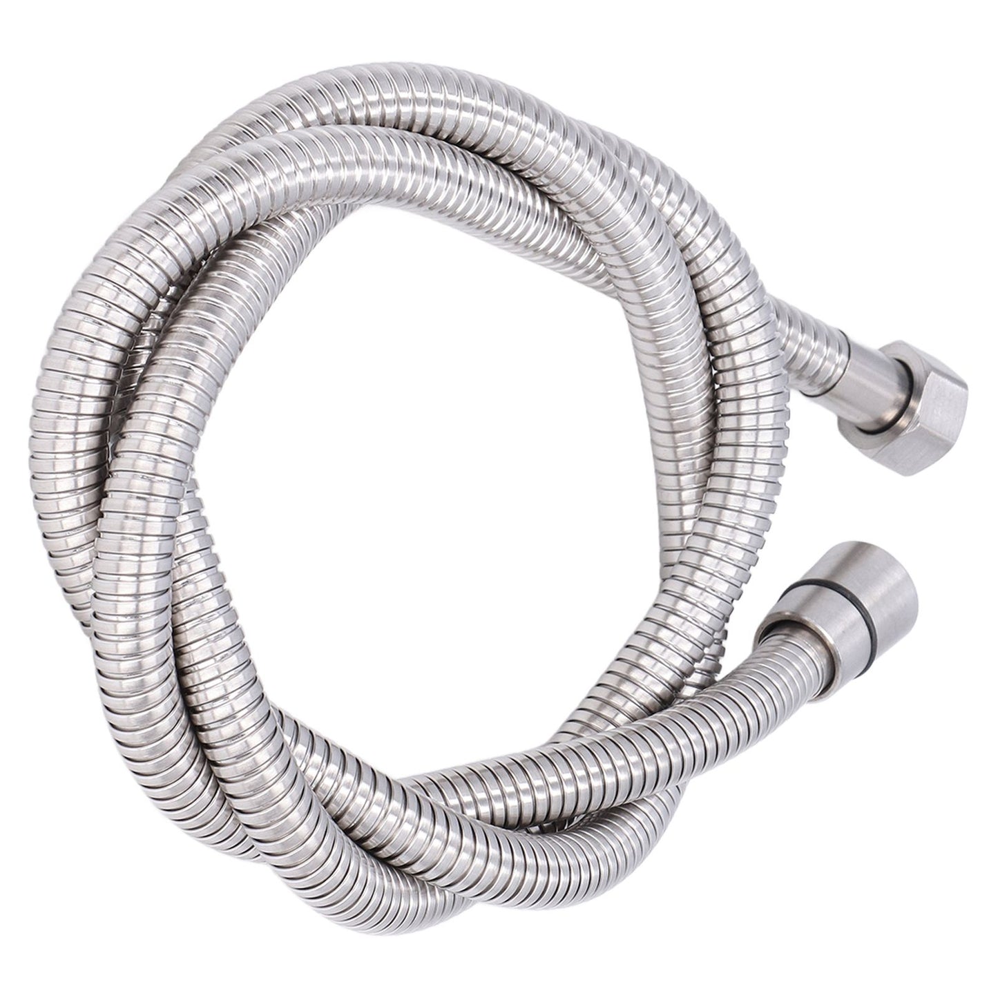 Stainless Steel Shower Hose Explosion Proof G1/2 Shower Head Hose for Bathroom Silver 1.5m/4.9ft V1294-YM0523-3112220003311