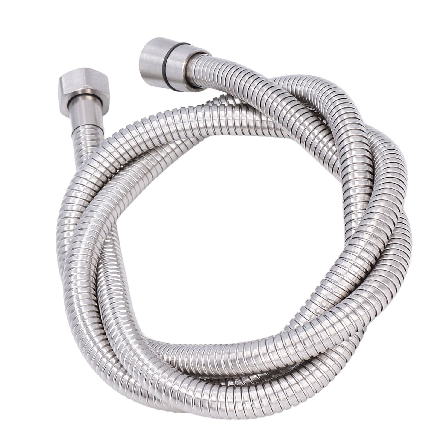 Stainless Steel Shower Hose Explosion Proof G1/2 Shower Head Hose for Bathroom Silver 1.5m/4.9ft V1294-YM0523-3112220003311