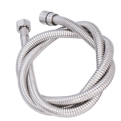 Stainless Steel Shower Hose Explosion Proof G1/2 Shower Head Hose for Bathroom Silver 1.5m/4.9ft V1294-YM0523-3112220003311