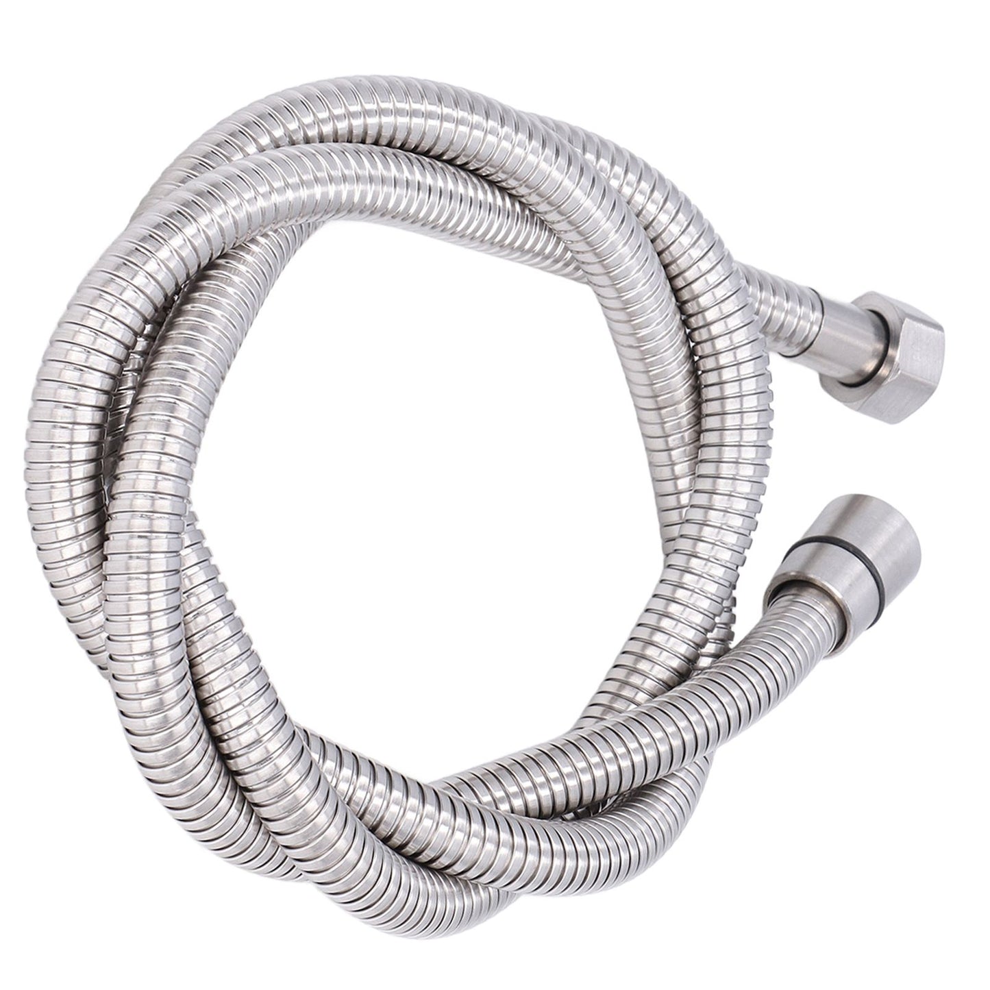 Stainless Steel Shower Hose Explosion Proof G1/2 Shower Head Hose for Bathroom Silver 1.5m/4.9ft V1294-YM0523-3112220003311