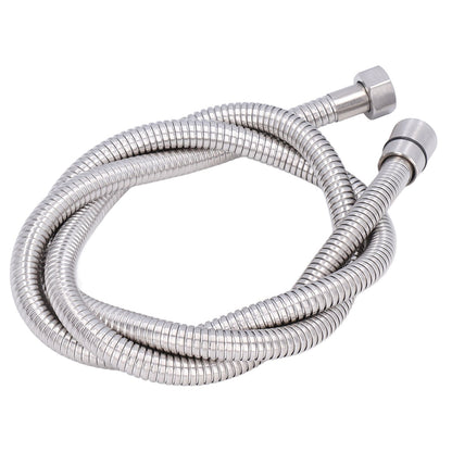 Stainless Steel Shower Hose Explosion Proof G1/2 Shower Head Hose for Bathroom Silver 1.5m/4.9ft V1294-YM0523-3112220003311
