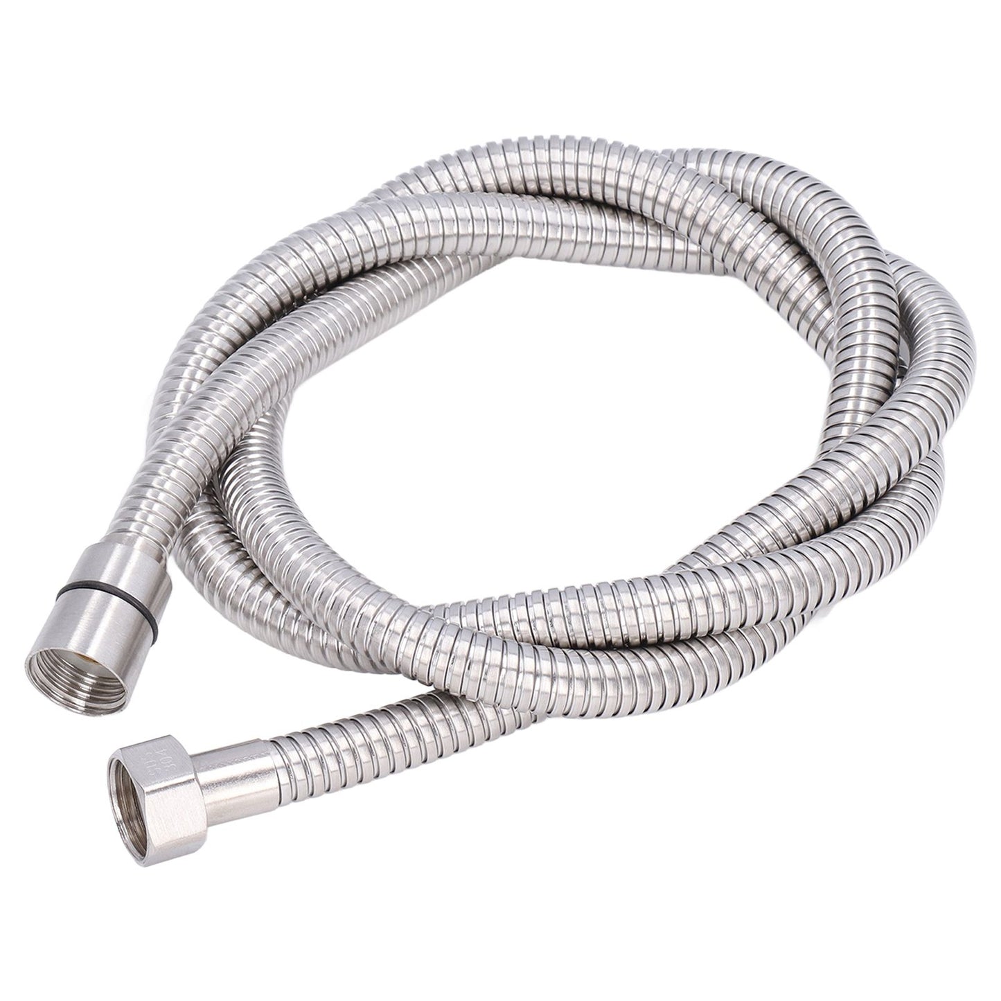 Stainless Steel Shower Hose Explosion Proof G1/2 Shower Head Hose for Bathroom Silver 1.5m/4.9ft V1294-YM0523-3112220003311