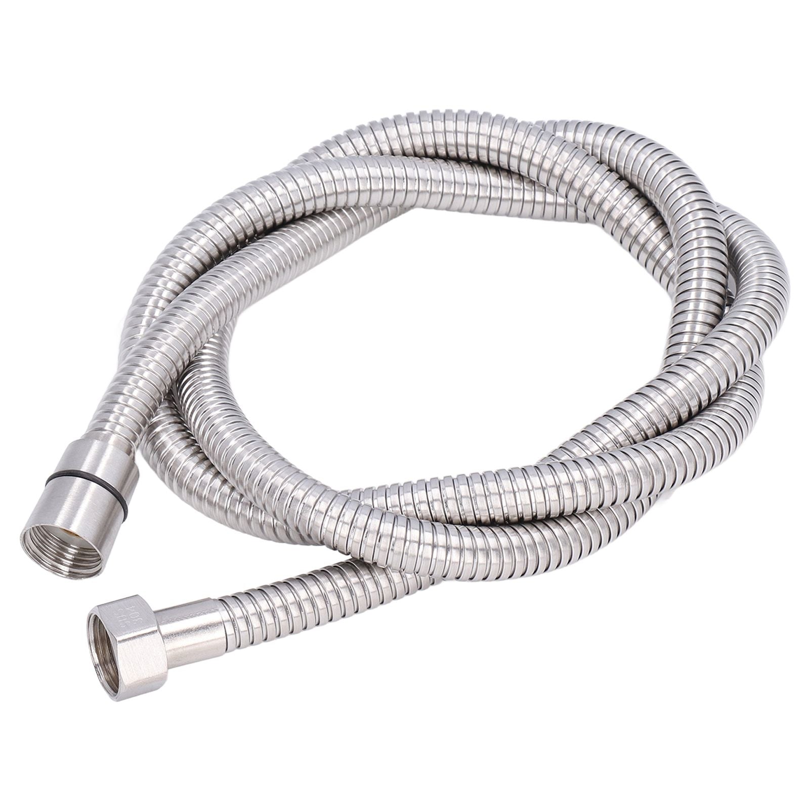 Stainless Steel Shower Hose Explosion Proof G1/2 Shower Head Hose for Bathroom Silver 1.5m/4.9ft V1294-YM0523-3112220003311