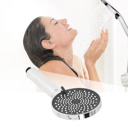 Handheld Shower Head High Pressure G1/2 Thread ABS Electroplated Showerhead for BathroomSilver V1294-YM0523-3112220003611