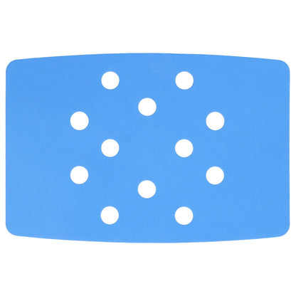 Shower Chair Cushion Paste Fixed Keep Warm EVA Blue Perforation Design Portable Shower Stool Cushion V1294-YM0523-3112220003811