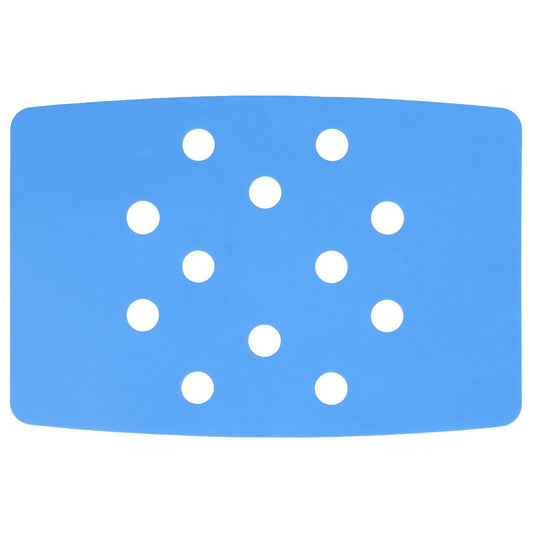 Shower Chair Cushion Paste Fixed Keep Warm EVA Blue Perforation Design Portable Shower Stool Cushion V1294-YM0523-3112220003811