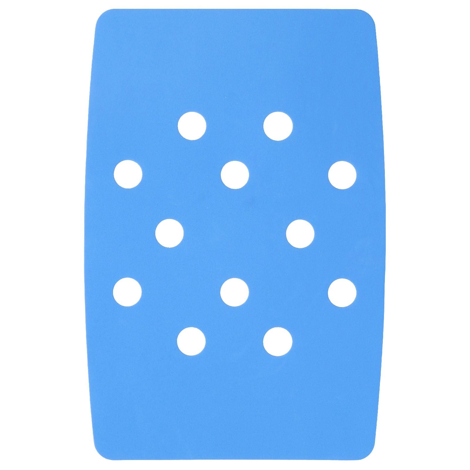 Shower Chair Cushion Paste Fixed Keep Warm EVA Blue Perforation Design Portable Shower Stool Cushion V1294-YM0523-3112220003811