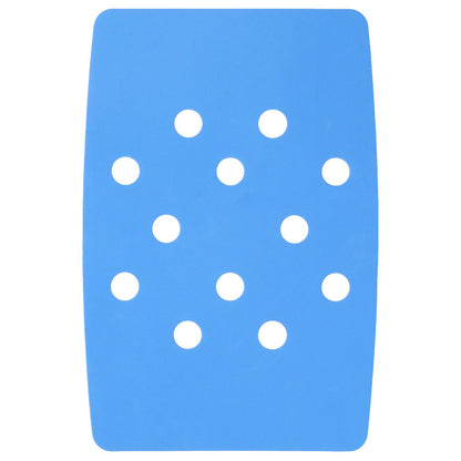 Shower Chair Cushion Paste Fixed Keep Warm EVA Blue Perforation Design Portable Shower Stool Cushion V1294-YM0523-3112220003811