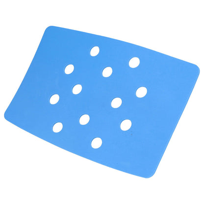 Shower Chair Cushion Paste Fixed Keep Warm EVA Blue Perforation Design Portable Shower Stool Cushion V1294-YM0523-3112220003811