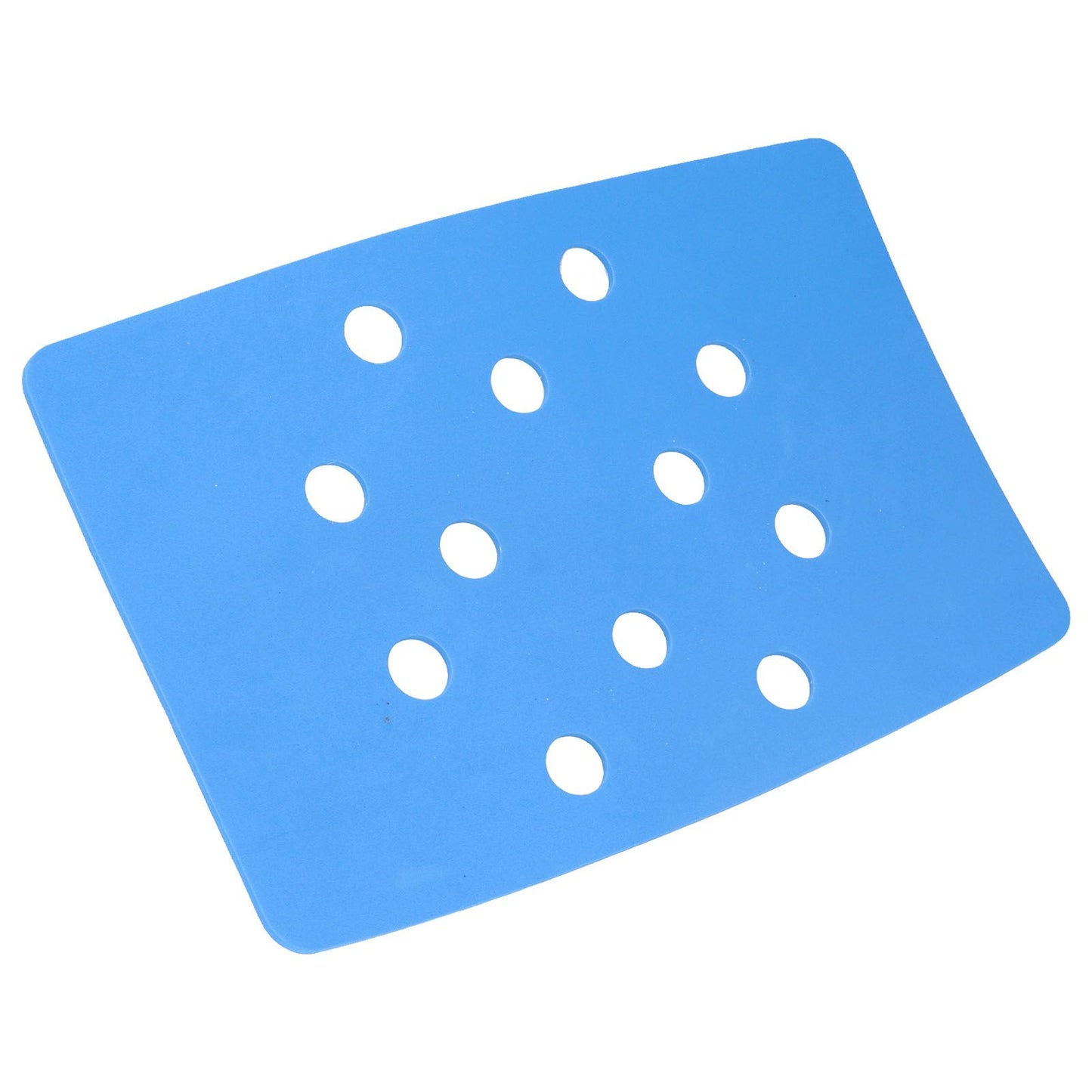 Shower Chair Cushion Paste Fixed Keep Warm EVA Blue Perforation Design Portable Shower Stool Cushion V1294-YM0523-3112220003811