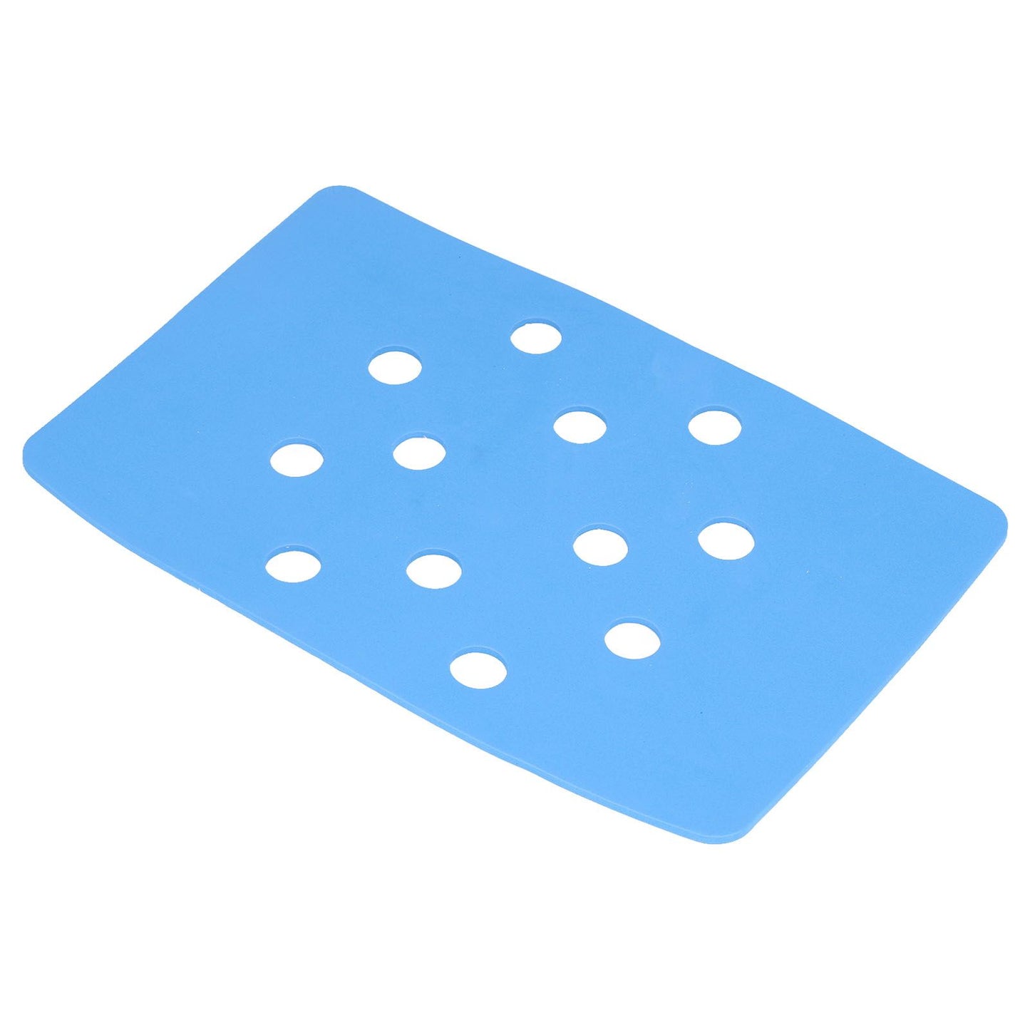 Shower Chair Cushion Paste Fixed Keep Warm EVA Blue Perforation Design Portable Shower Stool Cushion V1294-YM0523-3112220003811