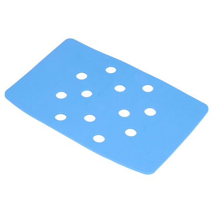 Shower Chair Cushion Paste Fixed Keep Warm EVA Blue Perforation Design Portable Shower Stool Cushion V1294-YM0523-3112220003811