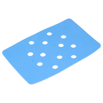 Shower Chair Cushion Paste Fixed Keep Warm EVA Blue Perforation Design Portable Shower Stool Cushion V1294-YM0523-3112220003811