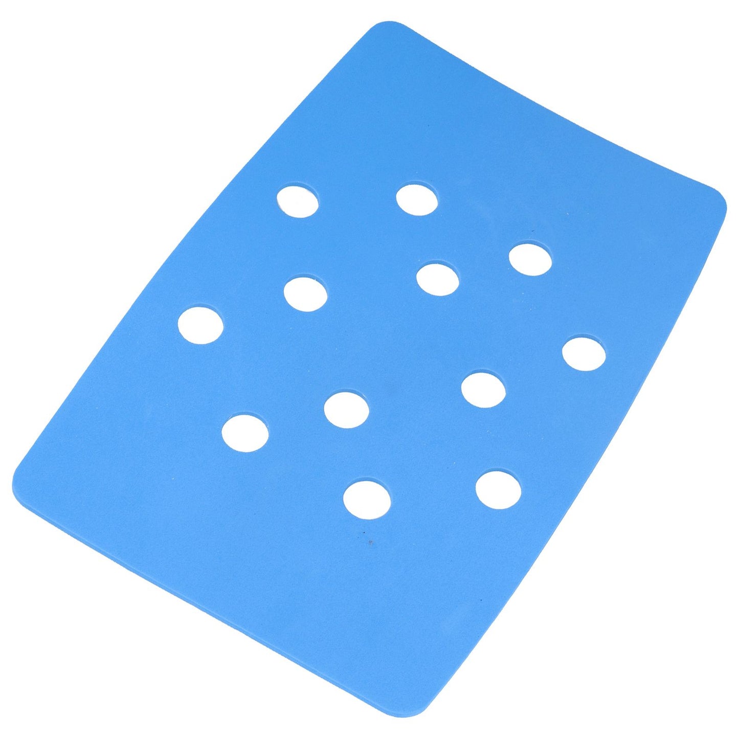 Shower Chair Cushion Paste Fixed Keep Warm EVA Blue Perforation Design Portable Shower Stool Cushion V1294-YM0523-3112220003811